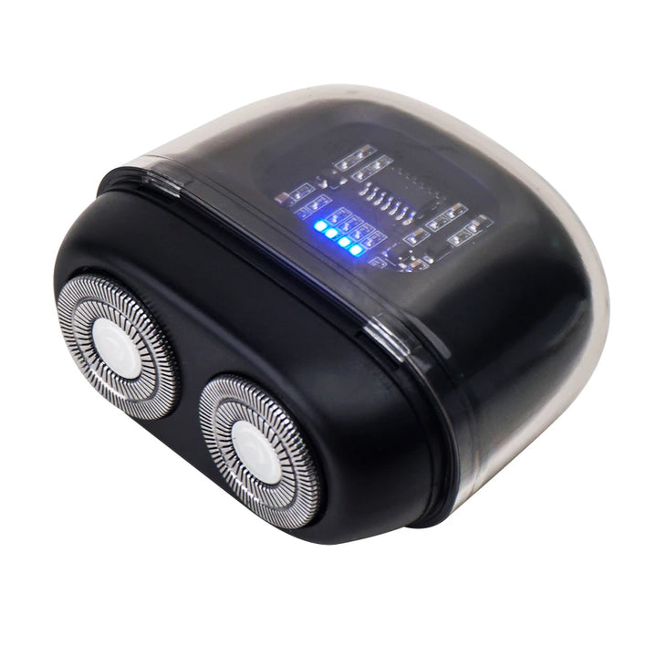 USB Rechargeable Dual-Blade Mini Electric Shaver for Men — Pocket Size Travel Razor