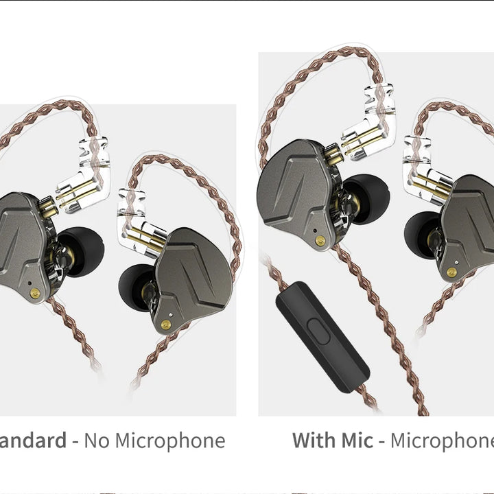 KZ ZSN PRO — Hybrid HiFi In-Ear Earphones (1BA+1DD)