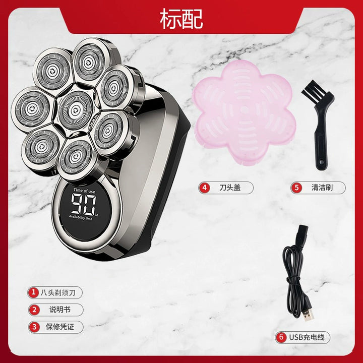 York Nine-Head Bald Shaver – Portable Smooth Head Groomer