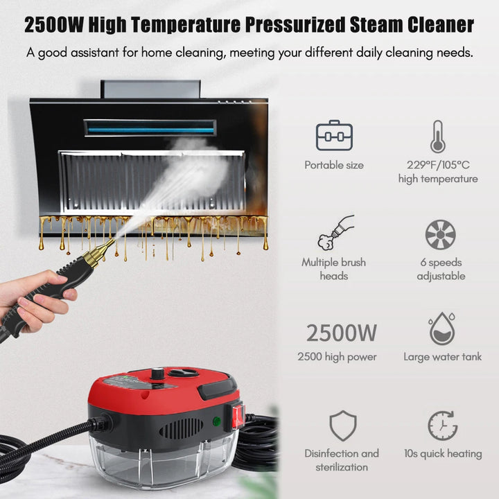 SteamForce 2500W Handheld Cleaner — Precision, Power & Purity