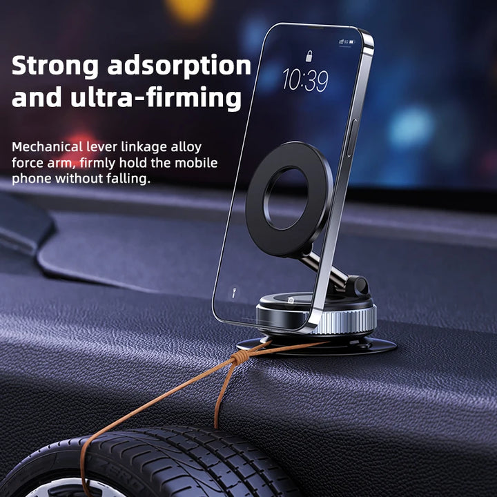 Magnetic Phone Holder – Flexible Rotation for Car & Home
