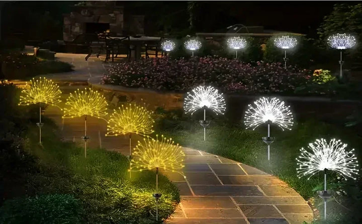 Solar Fireworks Lights — 200 LEDs Outdoor Garden Glow