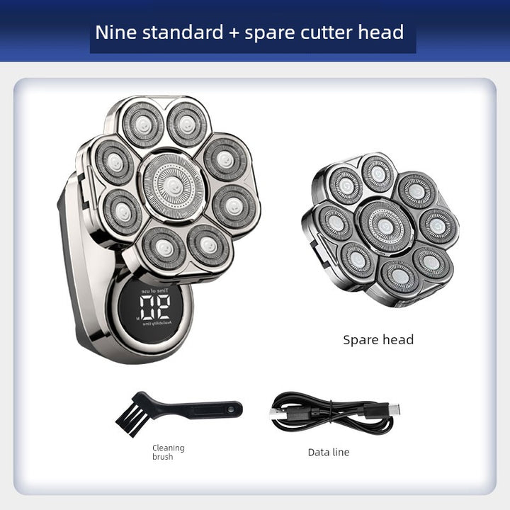 York Nine-Head Bald Shaver – Portable Smooth Head Groomer