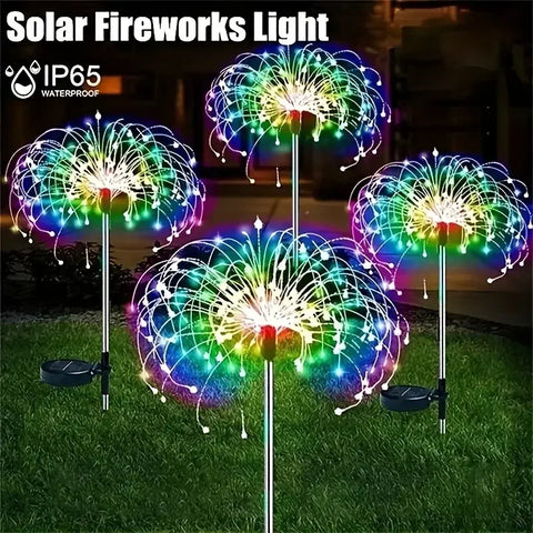 Solar Fireworks Lights — 200 LEDs Outdoor Garden Glow