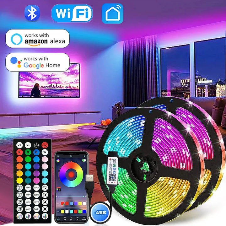 LumiStrip RGB — USB 5V LED Light Strip with Bluetooth & App Control