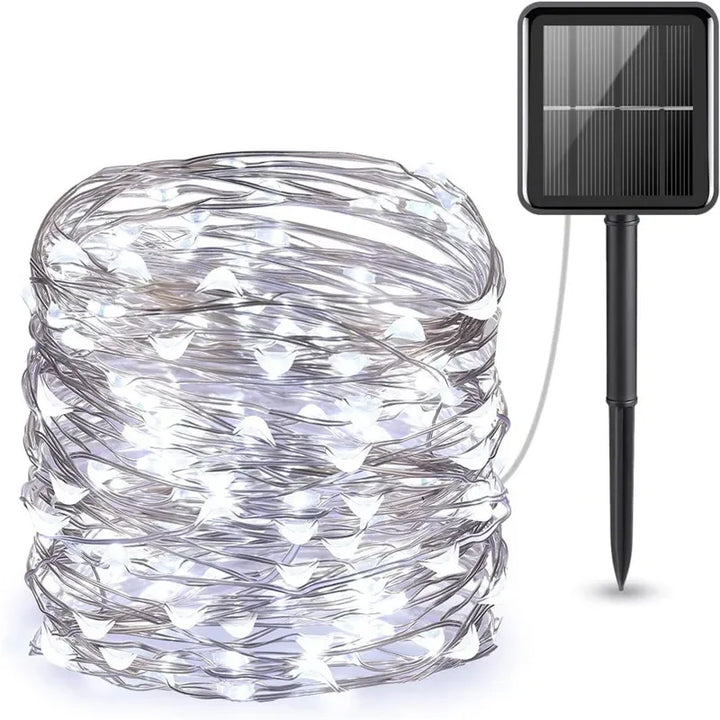 Solar Outdoor String Lights – Waterproof Twinkle LEDs for Garden & Patio