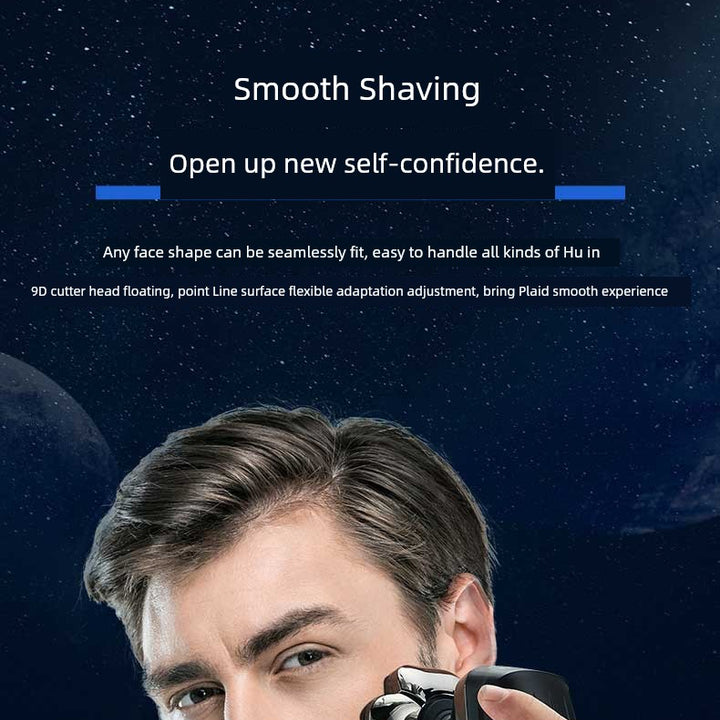 York Nine-Head Bald Shaver – Portable Smooth Head Groomer