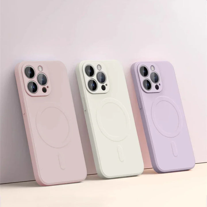 Liquid Silicone Shockproof Case – iPhone 11–17 Series (Luxury Finish)