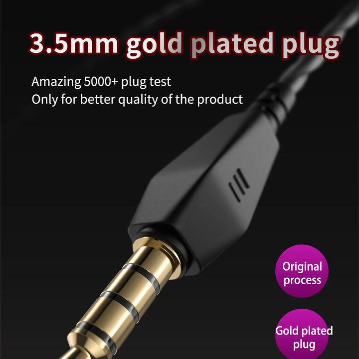 QKZ AK6 — HiFi In-Ear Earphones with Mic & Deep Bass