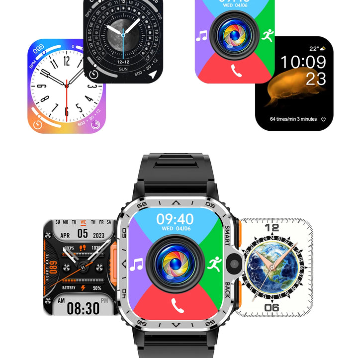 Valdus PGD Pro Smartwatch – HD Dual Camera, NFC, WiFi & Fast 4G Internet