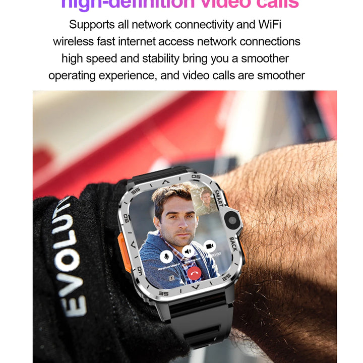 Valdus PGD Pro Smartwatch – HD Dual Camera, NFC, WiFi & Fast 4G Internet