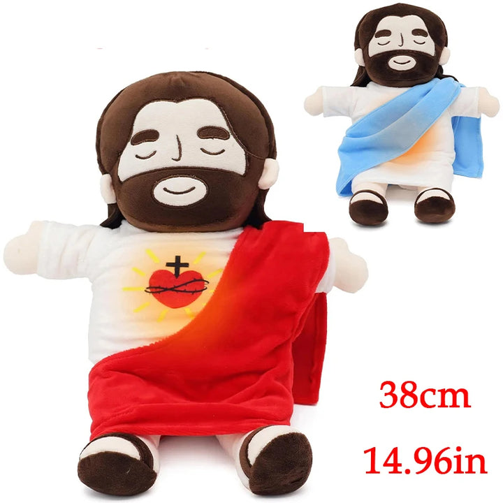Jesus Breathing Plush – Soothing Musical Sleep Buddy with 4-Level Calm