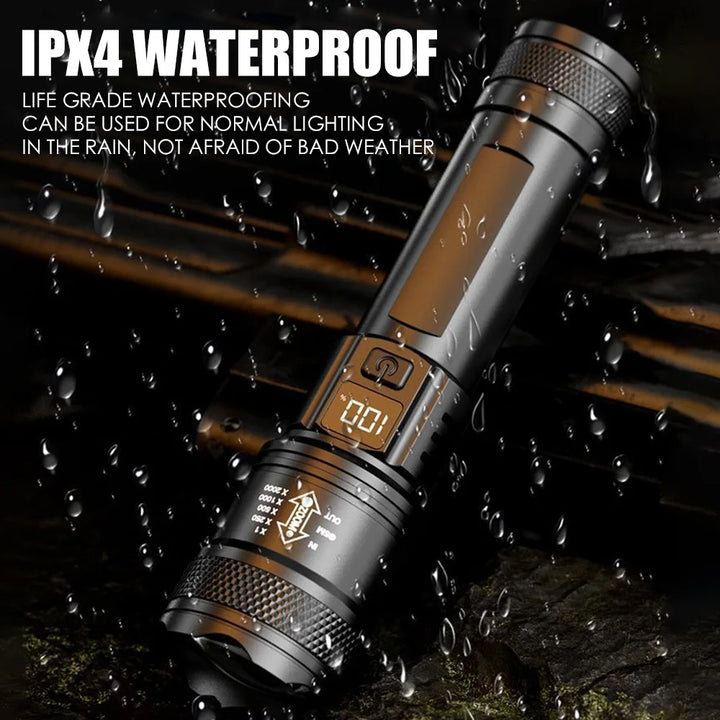High-Power LED Flashlight – Rechargeable & Ultra Bright for Outdoor Use