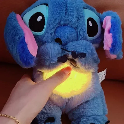 Stitch Plush – Soothing Musical Night Light for Kids (Pink, blue)
