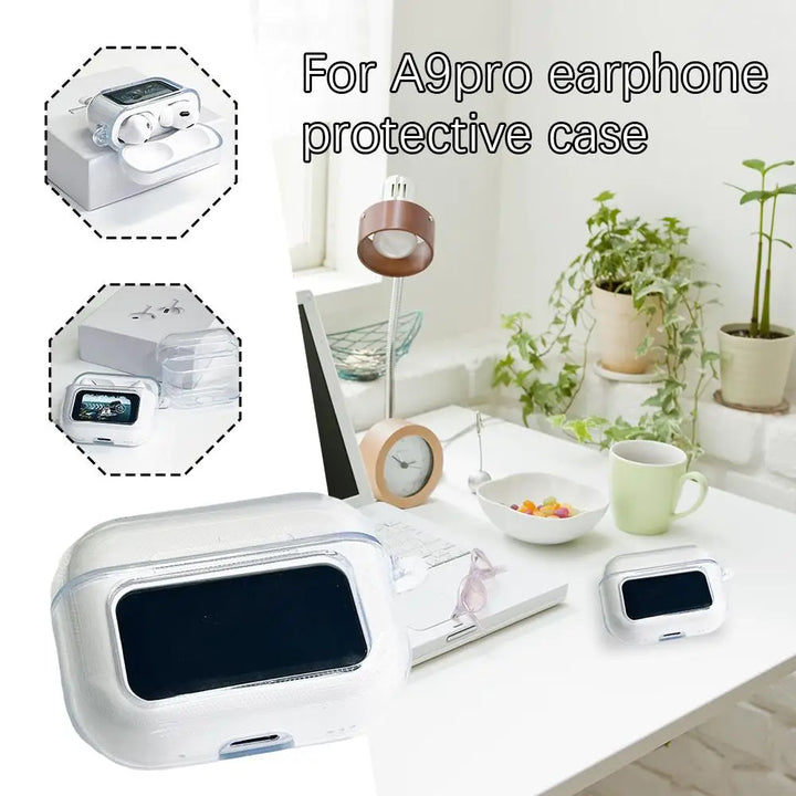 A9 Pro Transparent Silicone Case for AirPods — Shockproof, Anti-Fall & Dustproof Protective Cover