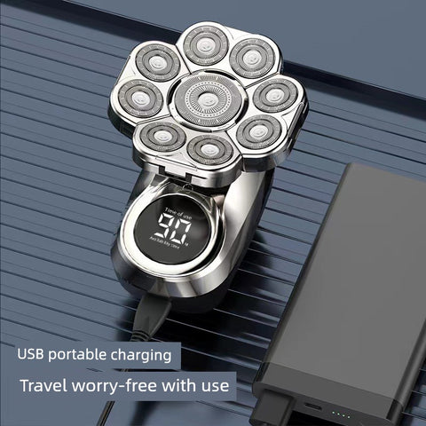 York Nine-Head Bald Shaver – Portable Smooth Head Groomer