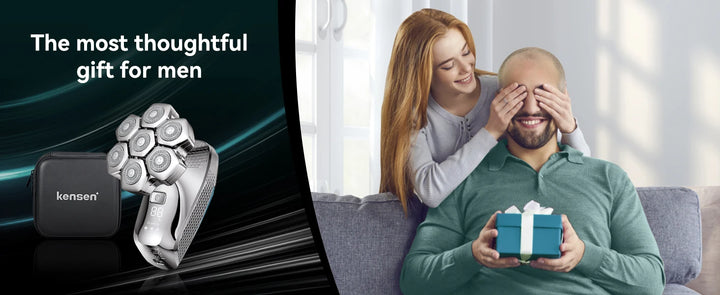 Kensen S18 Rechargeable Head Shaver – Smooth, Comfortable 5-in-1 Grooming