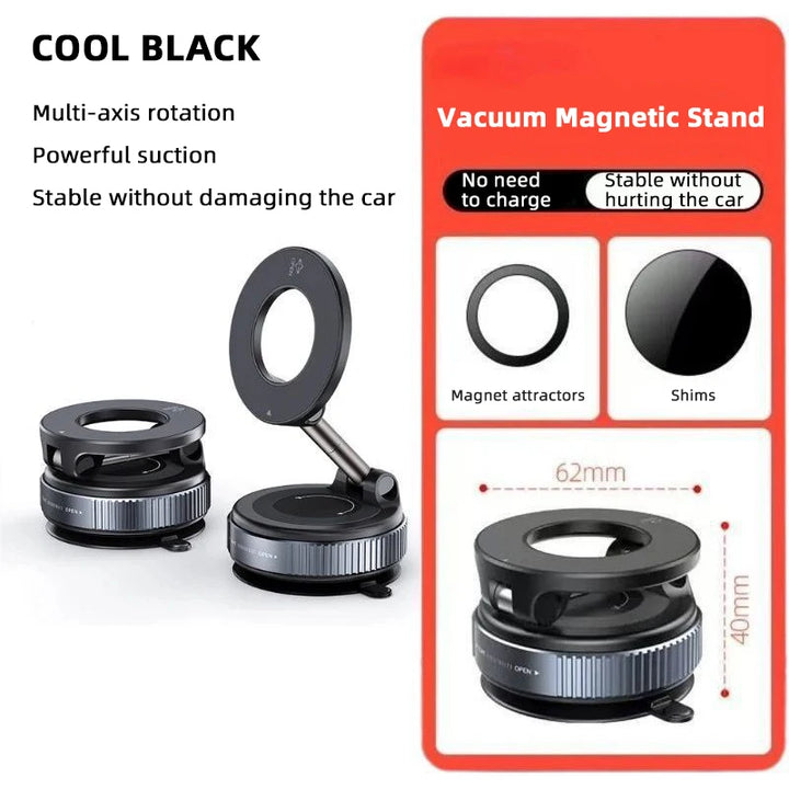 Magnetic Phone Holder – Flexible Rotation for Car & Home