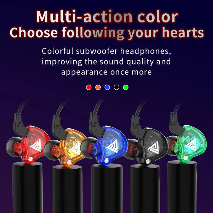 QKZ AK6 — HiFi In-Ear Earphones with Mic & Deep Bass