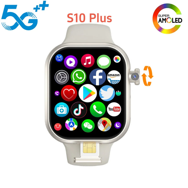 VP29 Premium Smartwatch – 5G Connectivity, 8MP Rotating Camera & AMOLED Screen