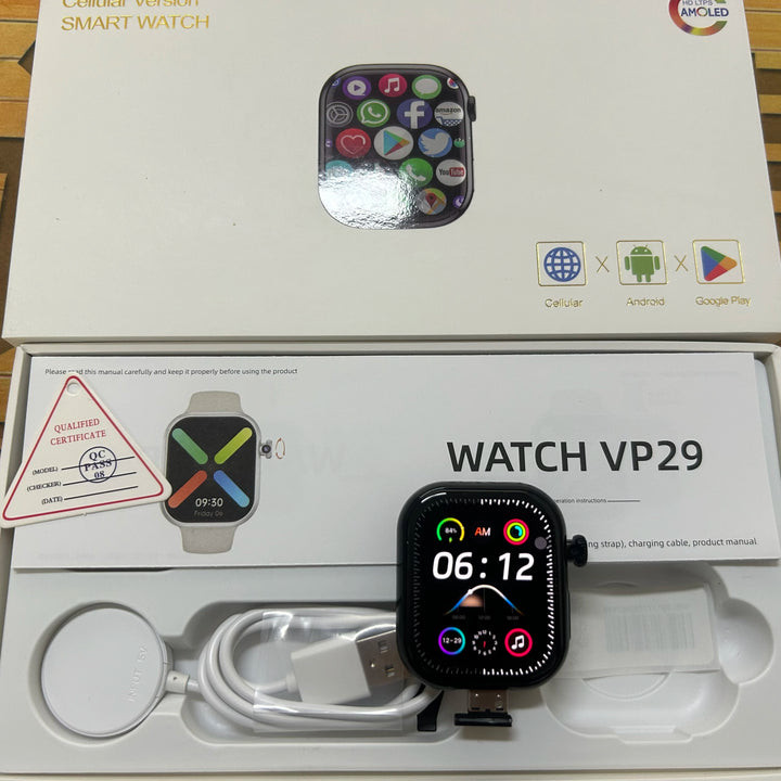 VP29 Premium Smartwatch – 5G Connectivity, 8MP Rotating Camera & AMOLED Screen