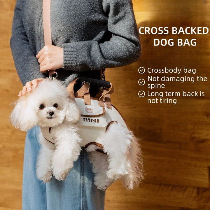 Dog Outing Backpack — Hands-Free Pet Carrier (Dual-Shoulder, Breathable & Portable)