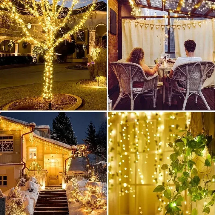 SolarGlow Fairy Lights — Waterproof 8-Mode Garden String Lights