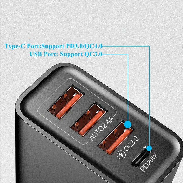 48W Fast Charger – Quick USB & Type-C Power for All Devices