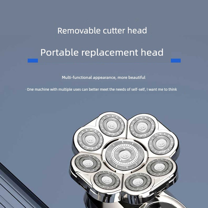 York Nine-Head Bald Shaver – Portable Smooth Head Groomer