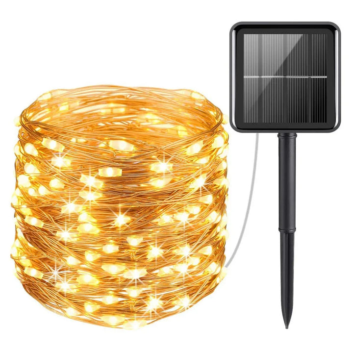 Solar Outdoor String Lights – Waterproof Twinkle LEDs for Garden & Patio