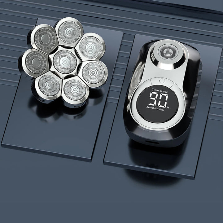 6-in-1 Men's Electric Razor – LED Grooming Kit for Smooth Bald Shaves