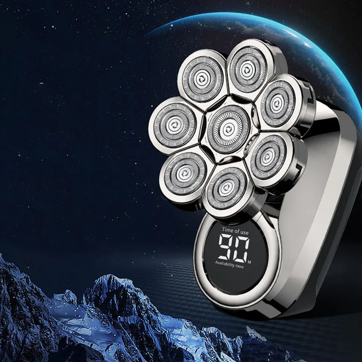All-in-One Electric Shaver – Smooth Bald Shave & LED Display