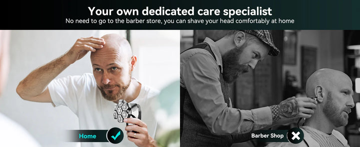 Kensen S18 Rechargeable Head Shaver – Smooth, Comfortable 5-in-1 Grooming