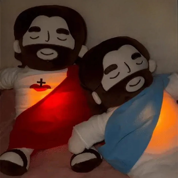 Jesus Breathing Plush – Soothing Musical Sleep Buddy with 4-Level Calm