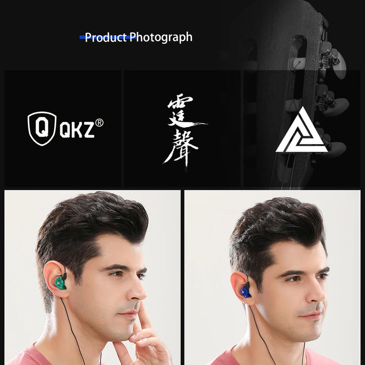 QKZ AK6 — HiFi In-Ear Earphones with Mic & Deep Bass
