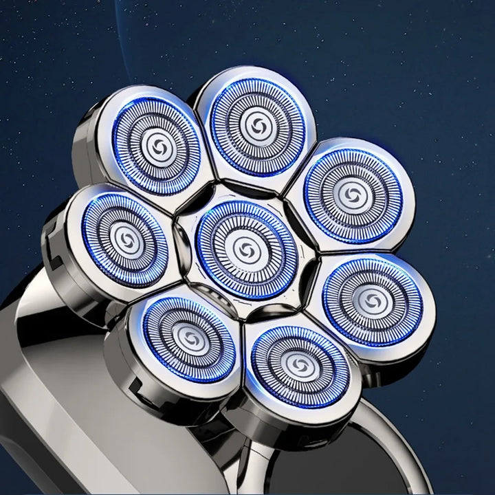 All-in-One Electric Shaver – Smooth Bald Shave & LED Display