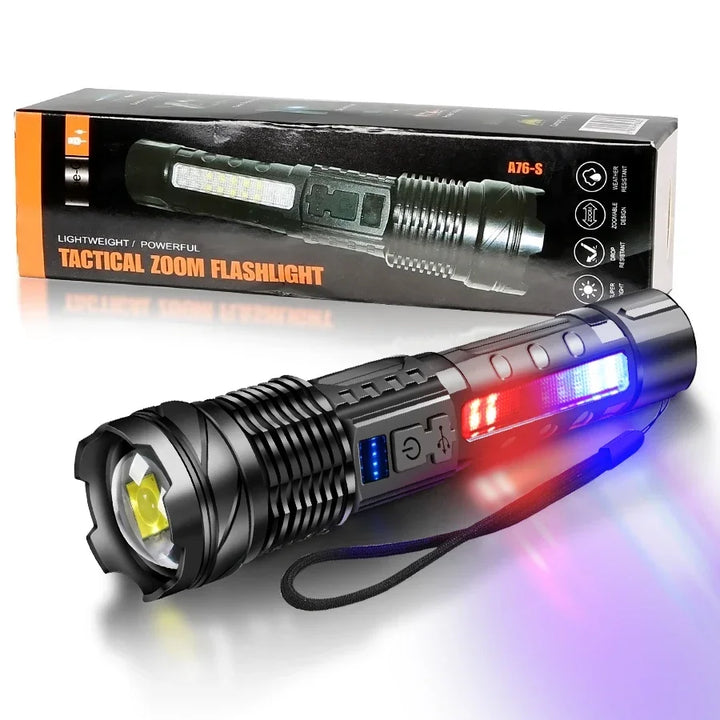 High-Power LED Flashlight – Rechargeable & Ultra Bright for Outdoor Use